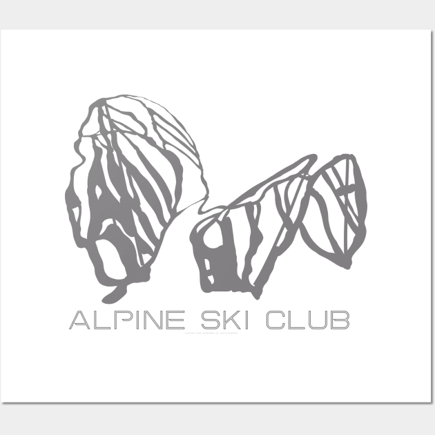 Alpine Ski Club Resort 3D Wall Art by Mapsynergy